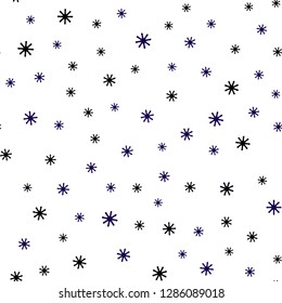 Dark Pink, Green vector seamless texture with colored snowflakes. Modern geometrical abstract illustration with snowflakes. Design for textile, fabric, wallpapers.