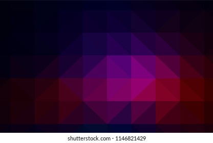Dark Pink, Green vector shining triangular backdrop. A completely new color illustration in a polygonal style. Template for cell phone's backgrounds.
