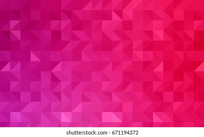 Dark Pink, Green vector shining triangular pattern. Brand-new colored illustration in blurry style with gradient. A completely new design for your business.