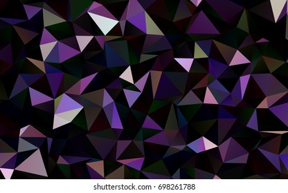 Dark Pink, Green vector shining triangular template. Shining colored illustration in a brand-new style. The polygonal design can be used for your web site.