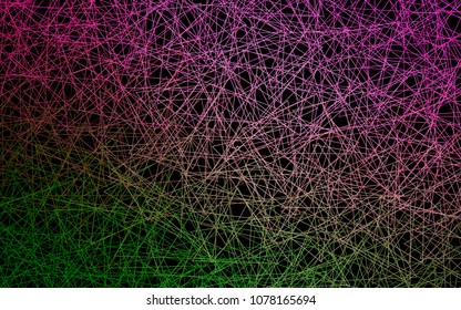 Dark Pink, Green vector of small triangles on white background. Illustration of abstract texture of triangles. Pattern design for banner, poster, cover.