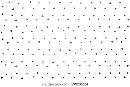 Dark Pink, Green vector of small triangles on white background. Illustration of abstract texture of triangles. Pattern design for banner, poster, cover.