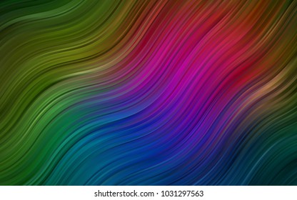 Dark Pink, Green vector template with liquid shapes. A completely new color illustration in marble style. Textured wave pattern for backgrounds.