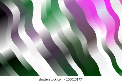 Dark Pink, Green vector template with bubble shapes. A vague circumflex abstract illustration with gradient. The template for cell phone backgrounds.
