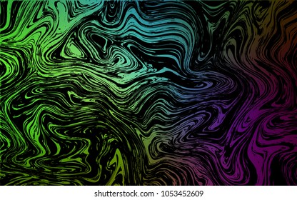 Dark Pink, Green vector template with bent lines. Brand-new colored illustration in marble style with gradient. A completely new memphis design for your business.