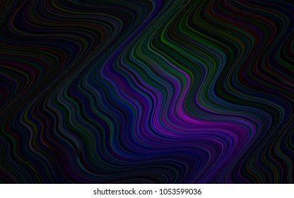 Dark Pink, Green vector template with abstract circles. Shining illustration, which consist of blurred lines, circles. Brand-new design for your ads, poster, banner.