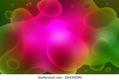 Dark Pink, Green vector template with lava shapes. A completely new color illustration in memphis style. Memphis style for your business design.
