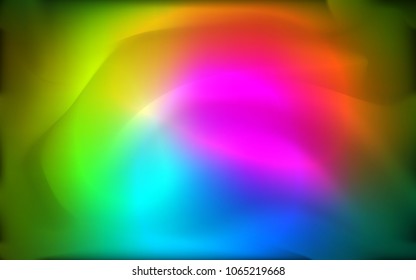 Dark Pink, Green vector template with liquid shapes. Colorful abstract illustration with gradient lines. A completely new memphis design for your business.