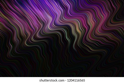 Dark Pink, Green vector template with abstract lines. A completely new color illustration in marble style. A new texture for your  ad, booklets, leaflets.