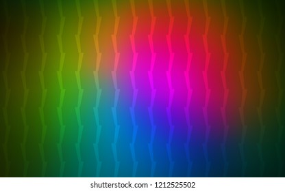 Dark Pink, Green vector template with repeated sticks. Glitter abstract illustration with colored sticks. Pattern for ads, posters, banners.