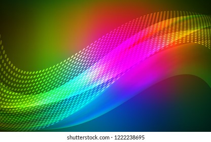 Dark Pink, Green vector template with circles, triangles. Colorful illustration with circles and lines in futuristic style. Design for poster, banner of websites.