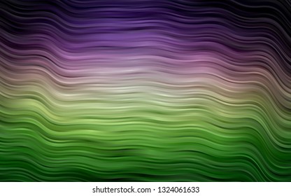 Dark Pink, Green vector template with bent lines. An elegant bright illustration with gradient. Marble design for your web site.