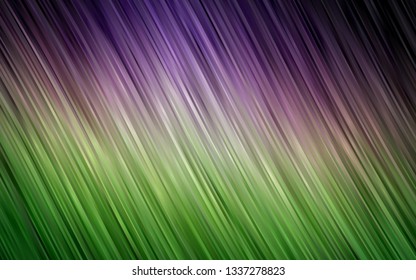 Dark Pink, Green vector template with lava shapes. A vague circumflex abstract illustration with gradient. Marble design for your web site.