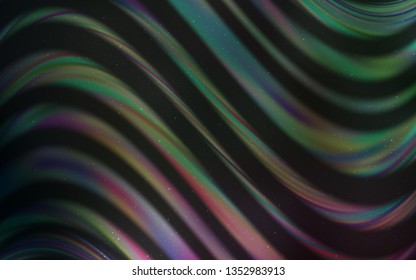 Dark Pink, Green vector template with space stars. Blurred decorative design in simple style with galaxy stars. Pattern for astronomy websites.
