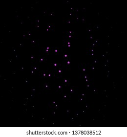 Dark Pink, Green vector template with neon stars. Blur decorative design in simple style with stars. Theme for cell phones.