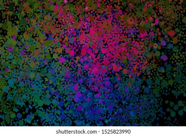 Dark Pink, Green vector template with chaotic shapes. Colorful chaotic forms with gradient in modern style. Simple design for your web site.