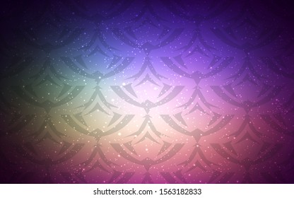 Dark Pink, Green vector template with crystals, triangles. Beautiful illustration with triangles in nature style. Modern template for landing page.