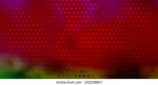 Dark Pink, Green vector template with circles. Colorful illustration with gradient dots in nature style. New template for your brand book.