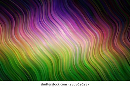 Dark Pink, Green vector template with lava shapes. A completely new color illustration in marble style. New composition for your brand book.