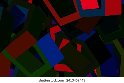 Dark Pink, Green vector template in hexagonal style. Blur background with colorful hexagons. Pattern for texture of wallpapers.