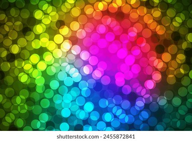 Dark Pink, Green vector template with circles. Illustration with set of shining colorful abstract circles. Pattern for beautiful websites.