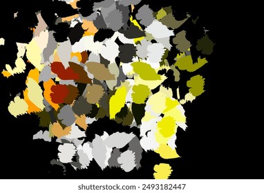 Dark Pink, Green vector template with chaotic shapes. Colorful chaotic forms with gradient in modern style. Background for a cell phone.