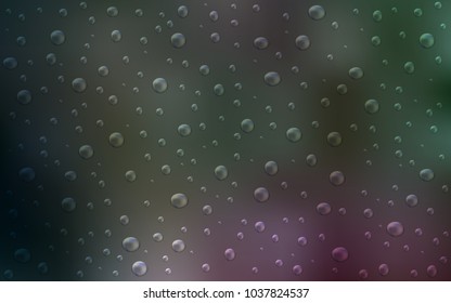 Dark Pink, Green vector texture with disks. Illustration with set of shining colorful abstract circles. The pattern can be used for ads, leaflets of liquid.