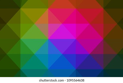 Dark Pink, Green vector texture with gradient triangles. Colorful illustration in polygonal style with gradient. A new texture for your web site.