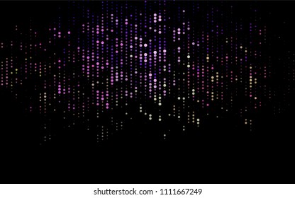 Dark Pink, Green vector  texture with disks. Illustration with set of shining colorful abstract circles. The pattern can be used for ads, leaflets of liquid.