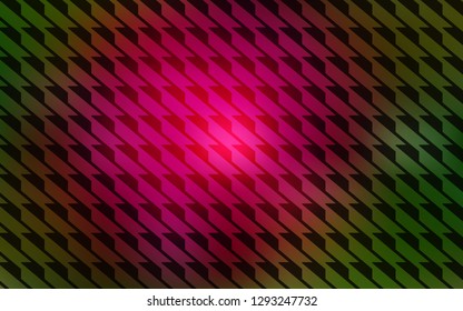 Dark Pink, Green vector texture with colored lines. Modern geometrical abstract illustration with Lines. Template for your beautiful backgrounds.