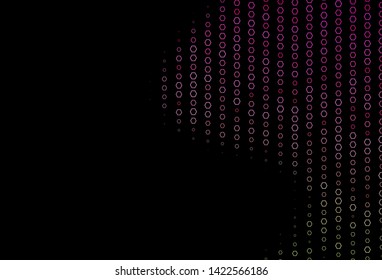 Dark Pink, Green vector texture with colorful hexagons. Abstract illustration with colorful hexagons. Pattern for texture of wallpapers.
