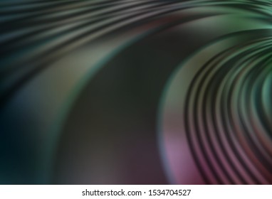 Dark Pink, Green vector texture with wry lines. Creative illustration in halftone style with gradient. Abstract design for your web site.