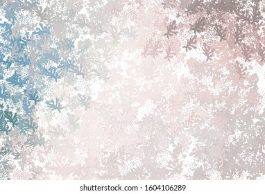 Dark Pink, Green vector texture with abstract forms. Decorative design in abstract style with random forms. Modern design for your business card.