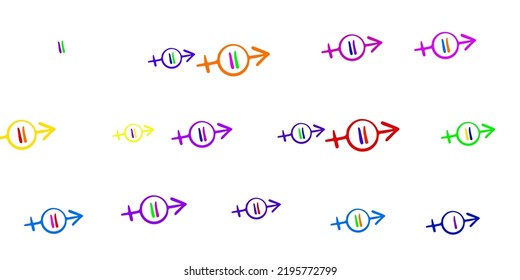 Dark Pink, Green vector texture with women rights symbols. Abstract illustration with a depiction of women power. Design for International Women Day.