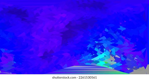 Dark pink, green vector triangle mosaic background. Elegant abstract illustration with gradient triangles. Modern design for your apps.