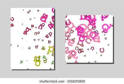 Dark Pink, Greenvector banner for websites. Modern abstract design concept with colorful gradient. The pattern can be used for any ad, booklets.