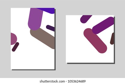 Dark Pink, Greenvector brochure for ui, ux design. Abstract booklet on colored background with gradient. Pattern for ads, leaflets, labels of your business.