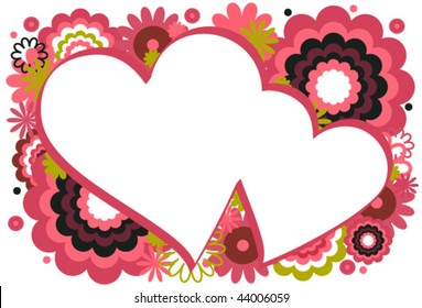 Dark Pink Heart Frame