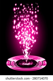 Dark pink light Abstract background. dark red color Light Abstract Technology background for computer graphic website internet and business. circuit. illustration. infographics. ray .Spark