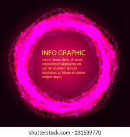 Dark pink Light Abstract Technology background for computer graphic website internet. text box. Brochure. card. 