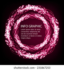 Dark pink Light Abstract Technology background for computer graphic website internet. text box. Brochure. card.  