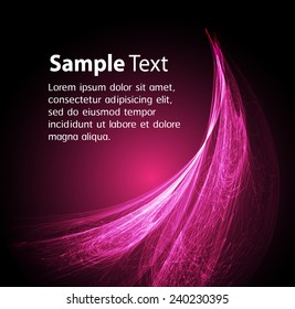 Dark pink Light Abstract Technology background for computer graphic website internet. text box. Brochure. card. wave
