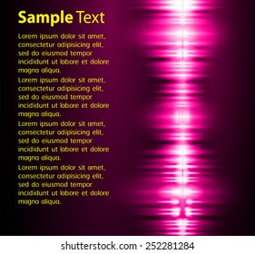 Dark pink Light Abstract Technology background for computer graphic website internet. text box. Brochure. card.  sound moves. wave.