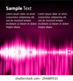Dark pink Light Abstract Technology background for computer graphic website internet. text box. Brochure. Sound waves