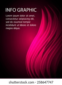 Dark pink Light Abstract Technology background for computer graphic website internet. text box. Brochure. card. wave
