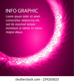 Dark pink Light Abstract Technology background for computer graphic website internet and business. text box. Brochure. card.
