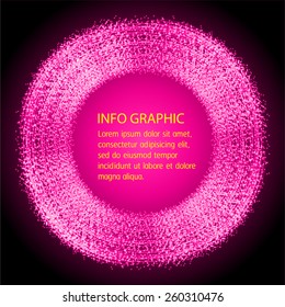 Dark pink Light Abstract Technology background for computer graphic website internet. text box. Brochure. card. banner. circle