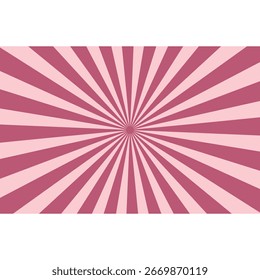 Dark pink and pastel pink rays background starburst abstract template vector