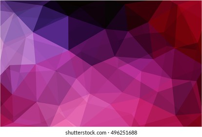 Dark pink polygon abstract background. Shining illustration, which consist of triangles. Brand-new design for your business.