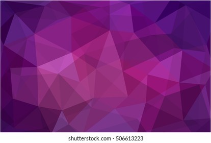 Dark pink polygon abstract template. Colorful illustration in abstract style with gradient. The best triangular design for your business.